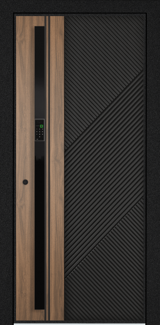 EXPERT PP, Панель MDF с ПВХ покрытием, SL6-M10, ПВХ Черная шагрень в Пензе