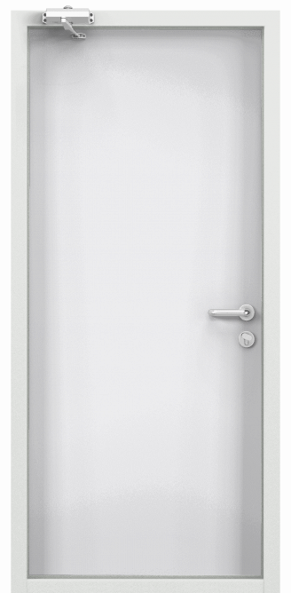 Дверь противопожарная EI 60, Порошково-полимерное покрытие, —, RAL 9016 белый в Пензе
